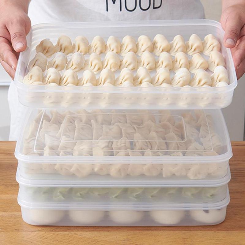 Kitchen Baking Tray Organizer - New·Kitchen Storage Box Refrigerator Organizer Transparent
