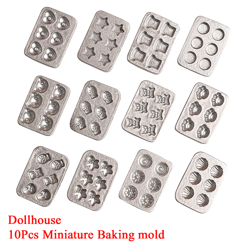 Kitchen Baking Molds - 10pcs Doll House Miniature Mini Cake