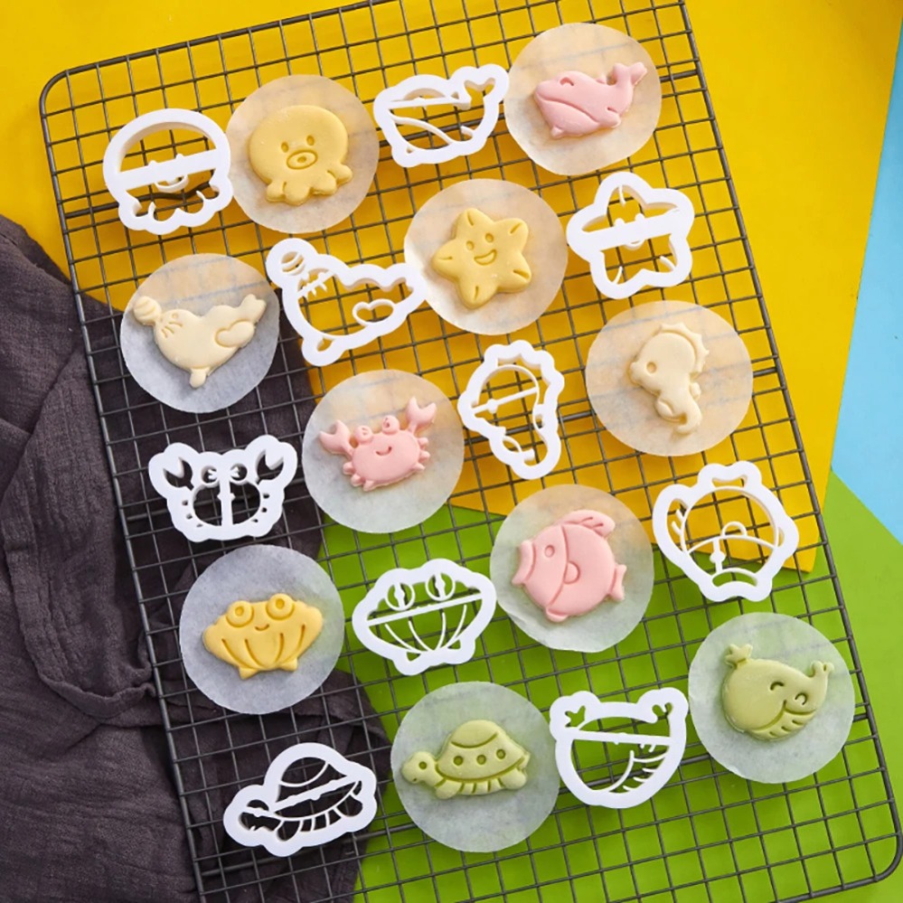 Kitchen Baking Supplies - Marine Animals Cookie Cutters Cartoon Cake