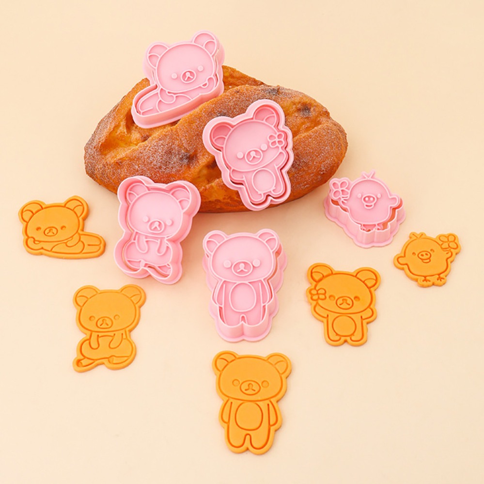 Kitchen Appliances For Baking - Cookie Cutters Cartoon Bear Biscuit Mold
