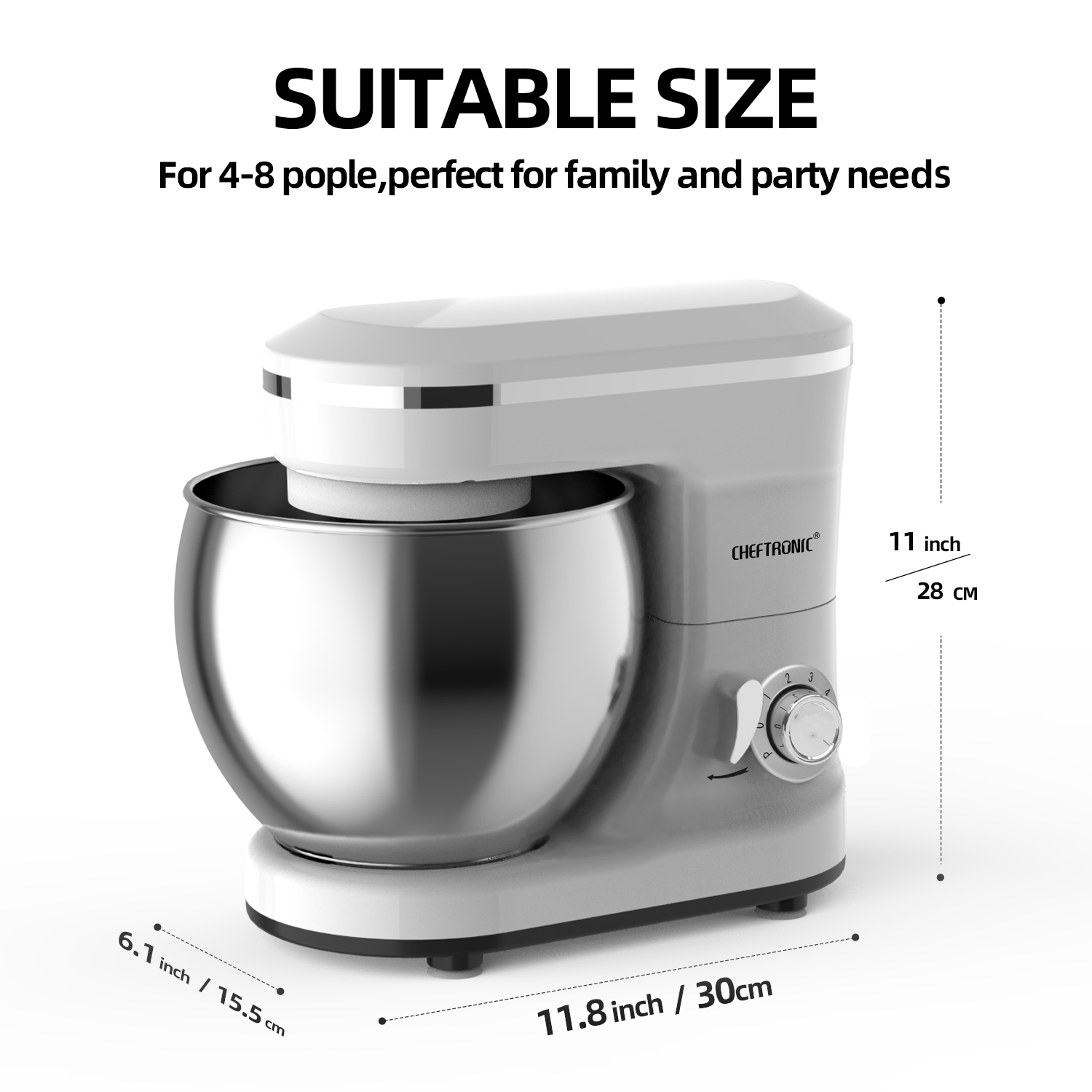 5L Multifunction Electric Stan - огляд і ціна Kitchen Robot Baking