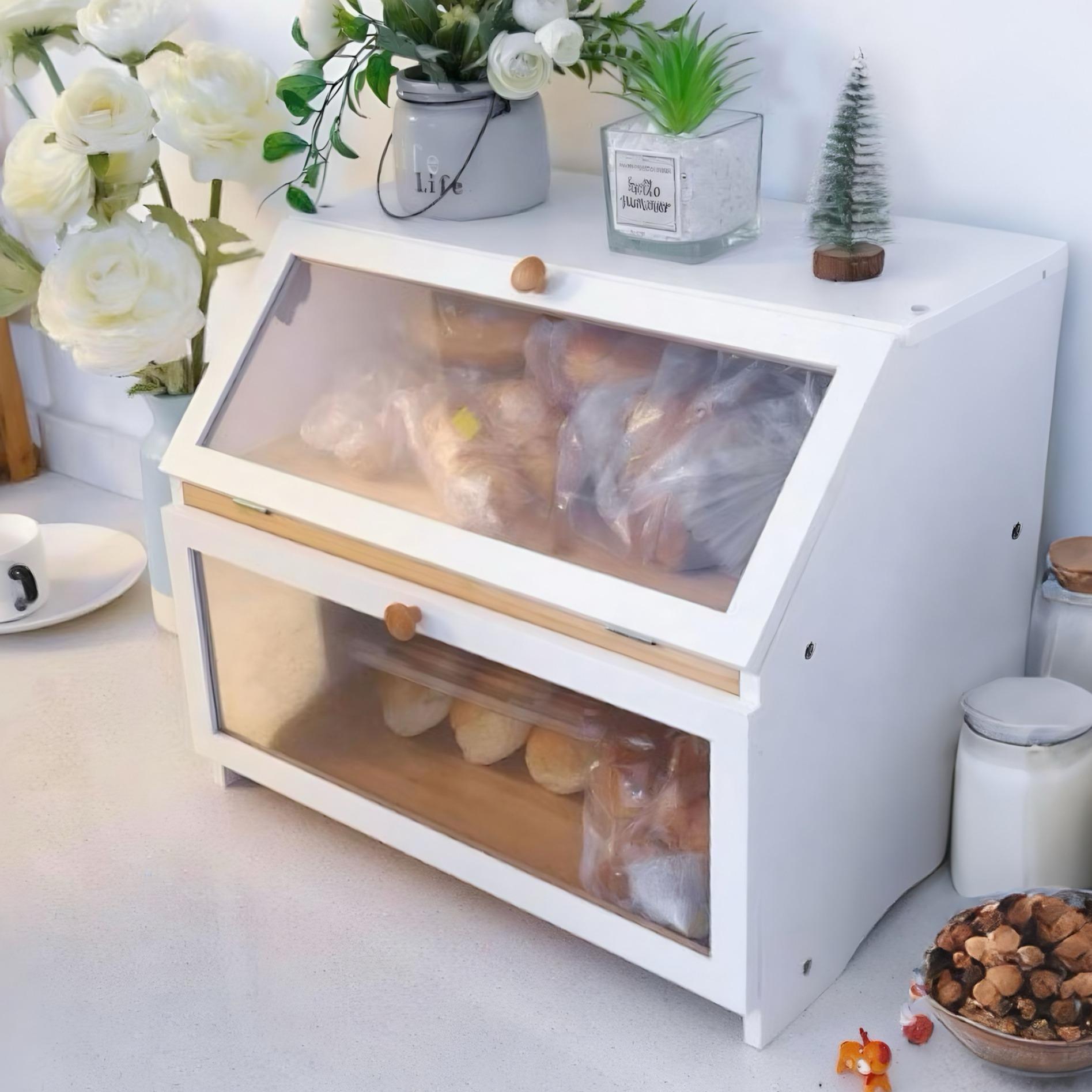 HOMEKOKO Double Layer Bread Bo - огляд і ціна Kitchen Baking Tray Organizer