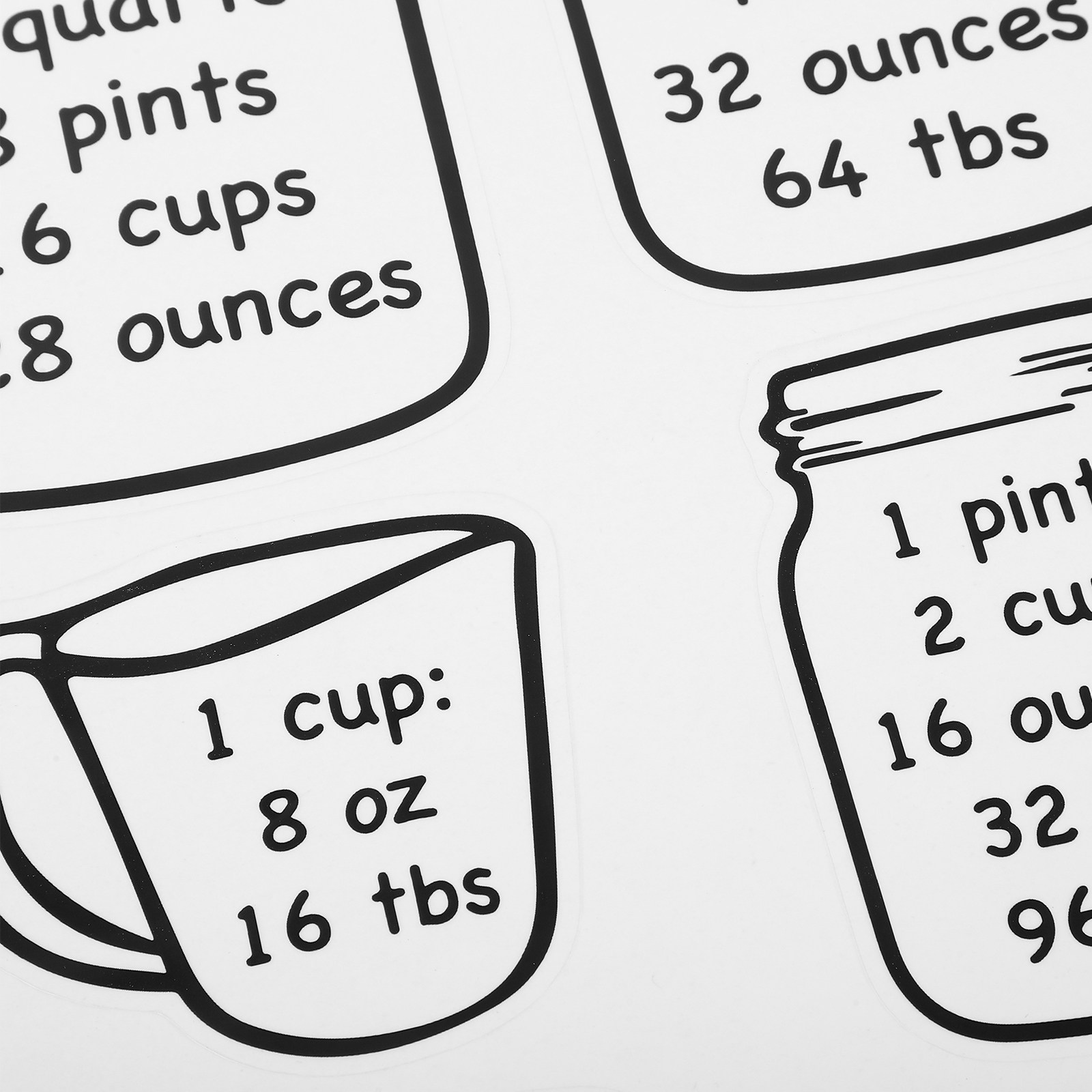 2Pcs Kitchen Conversion Chart  - огляд і ціна Baking (Kitchen Ingredient)