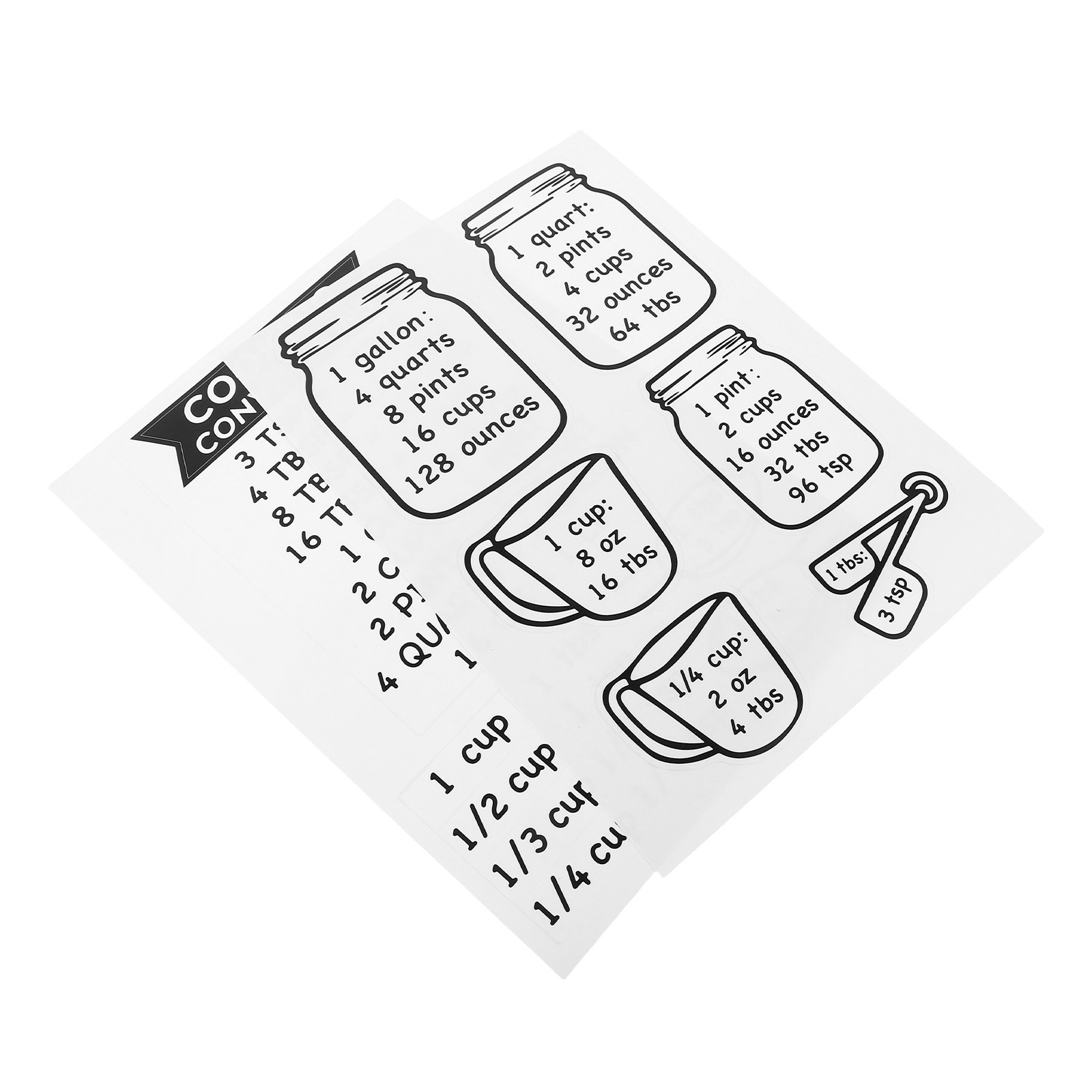 2Pcs Kitchen Conversion Chart  - огляд і ціна Baking (Kitchen Ingredient)