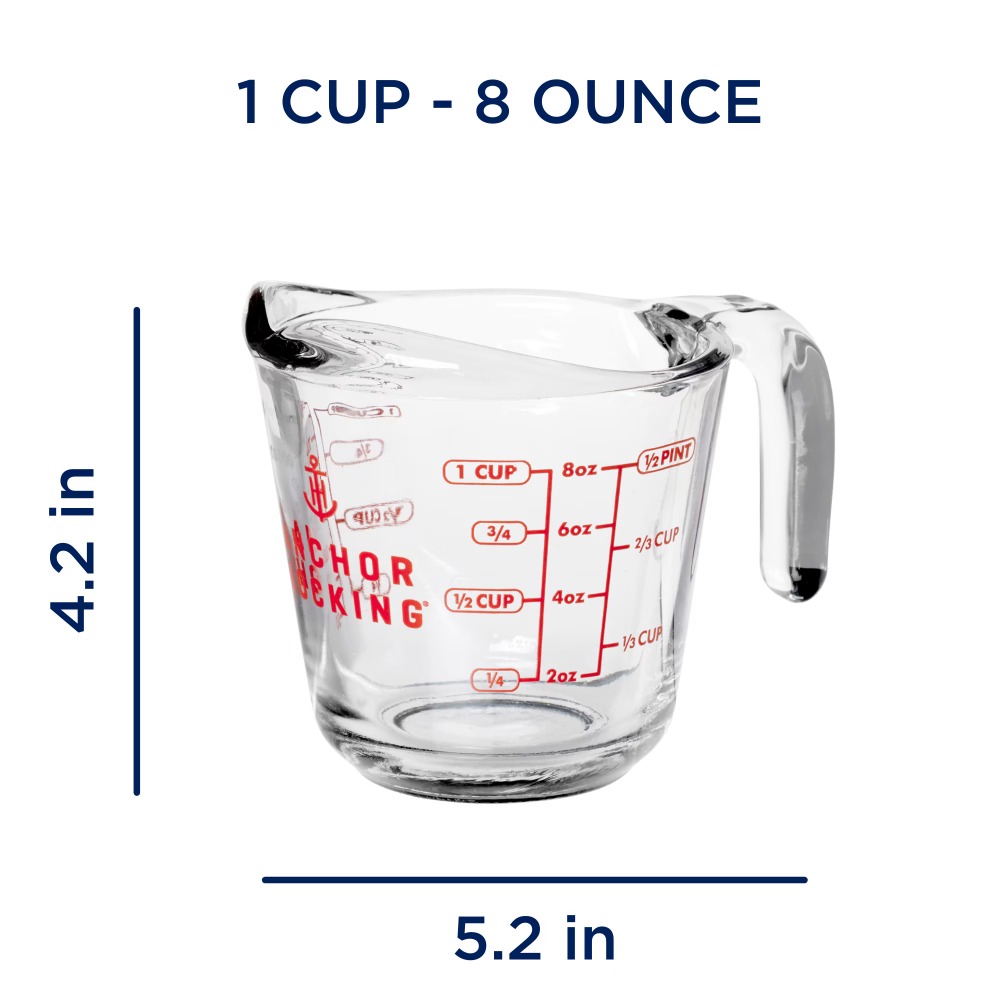 2-Pack Glass Measuring Cups Se - огляд і ціна Baking (Kitchen Ingredient)