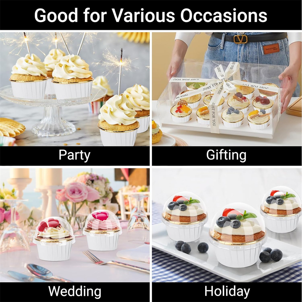 50 pcs Muffins Cup Paper Cupca - огляд і ціна Kitchen Baking Supplies