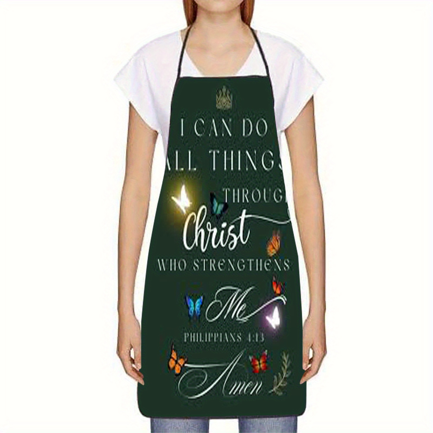 1pc Christian Apron with Phili - огляд і ціна Kitchen Baking Quotes