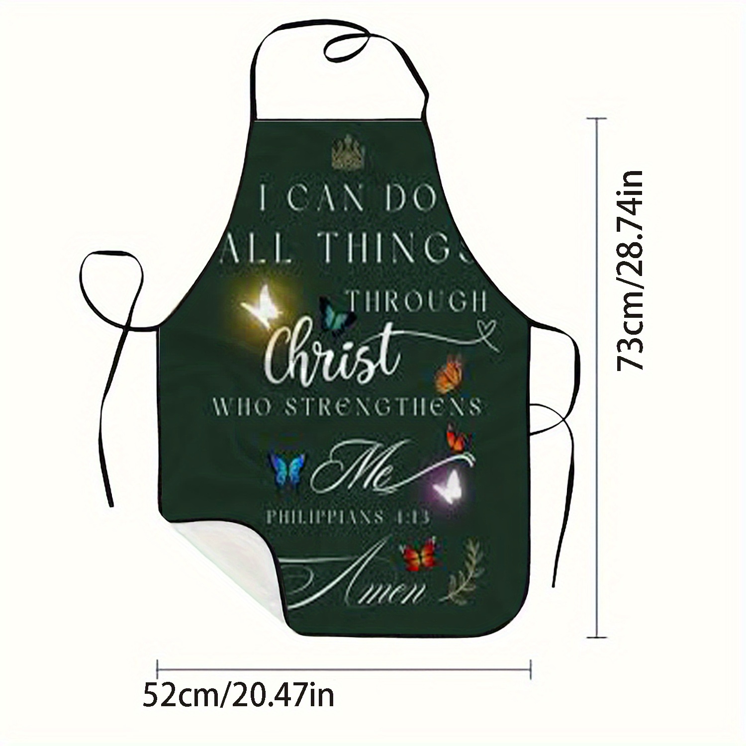 1pc Christian Apron with Phili - огляд і ціна Kitchen Baking Quotes