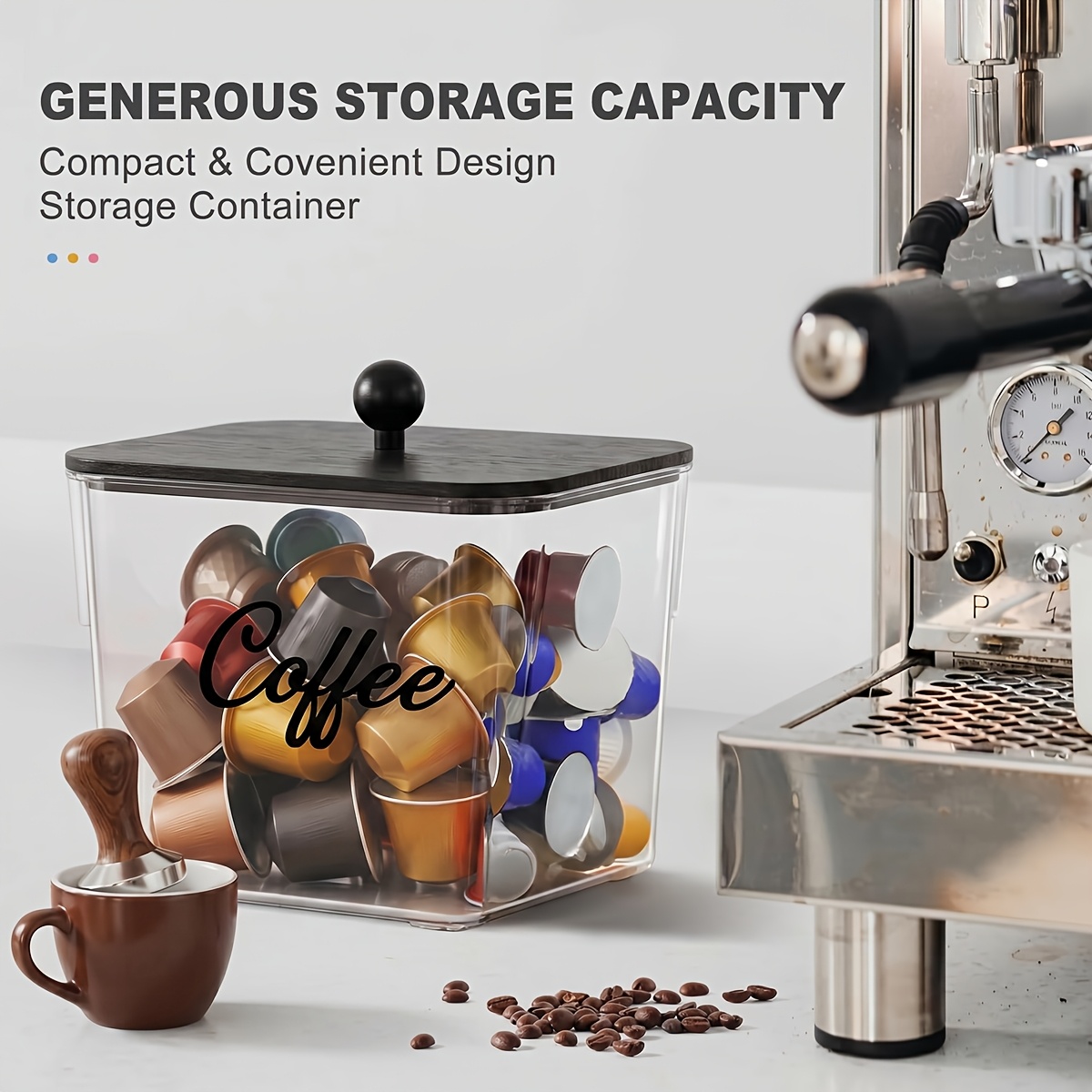 Coffee Pod Holder with Lids Pl - огляд і ціна Kitchen Baking Tray Organizer