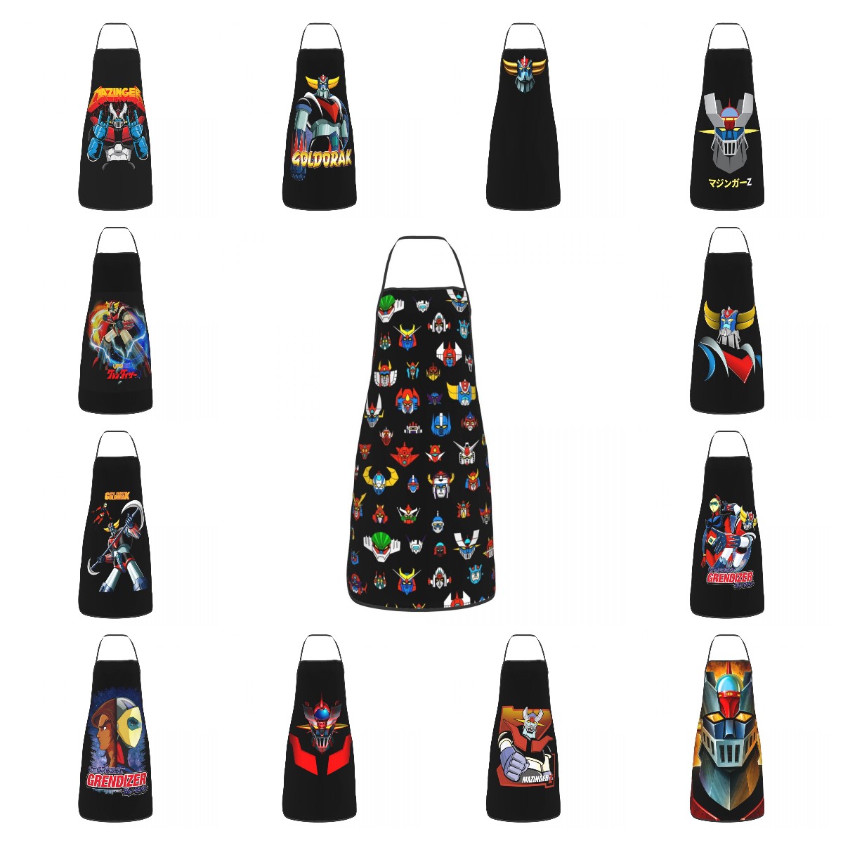 Ufo Robot Logo Funny Apron Men - огляд і ціна Kitchen Robot Baking