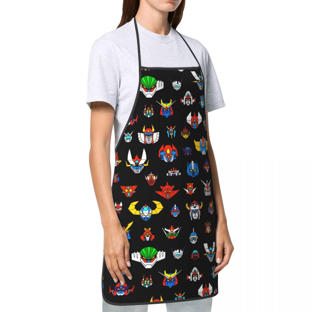Ufo Robot Logo Funny Apron Men - огляд і ціна Kitchen Robot Baking