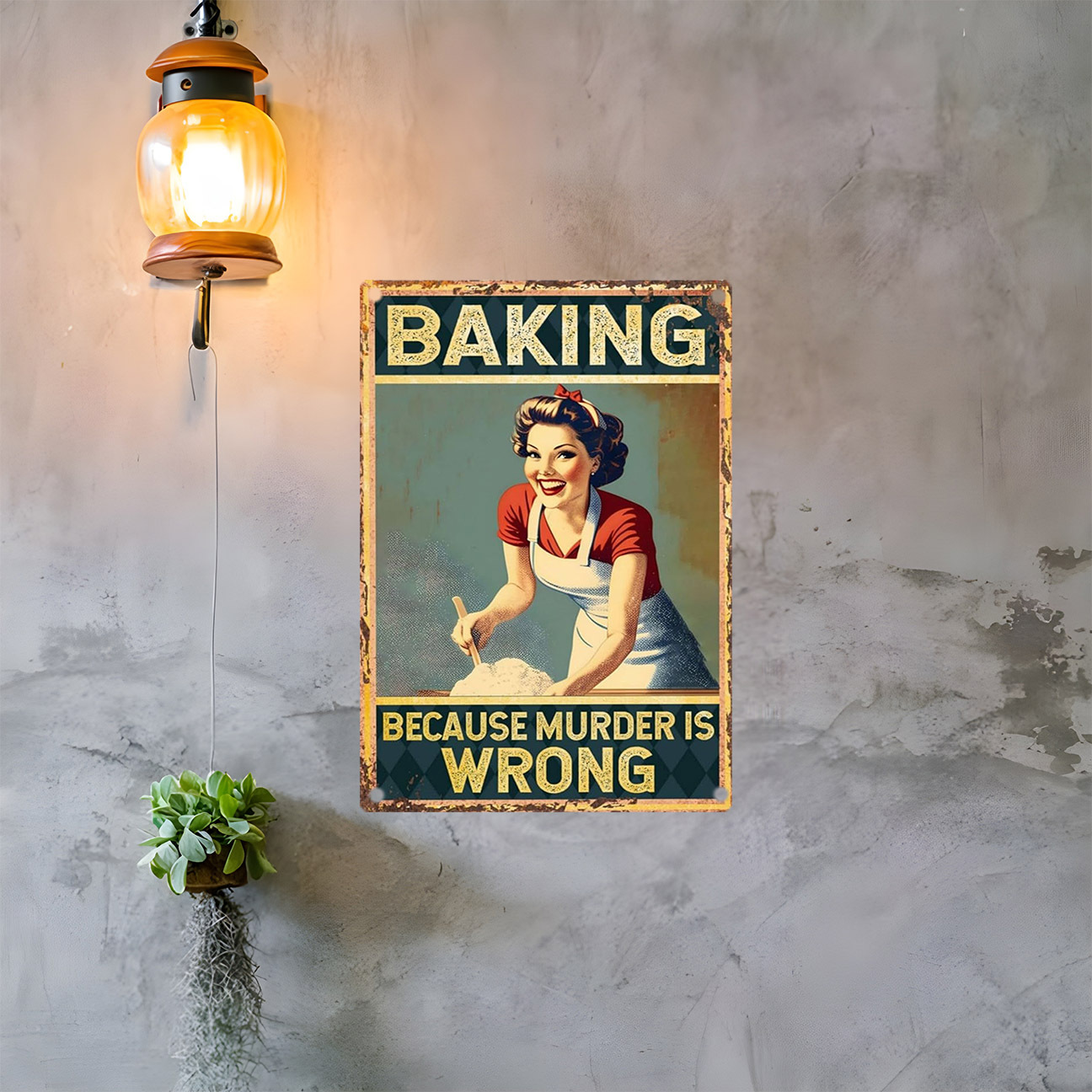 Vintage Funny Baking Quote Met - огляд і ціна Kitchen Baking Quotes