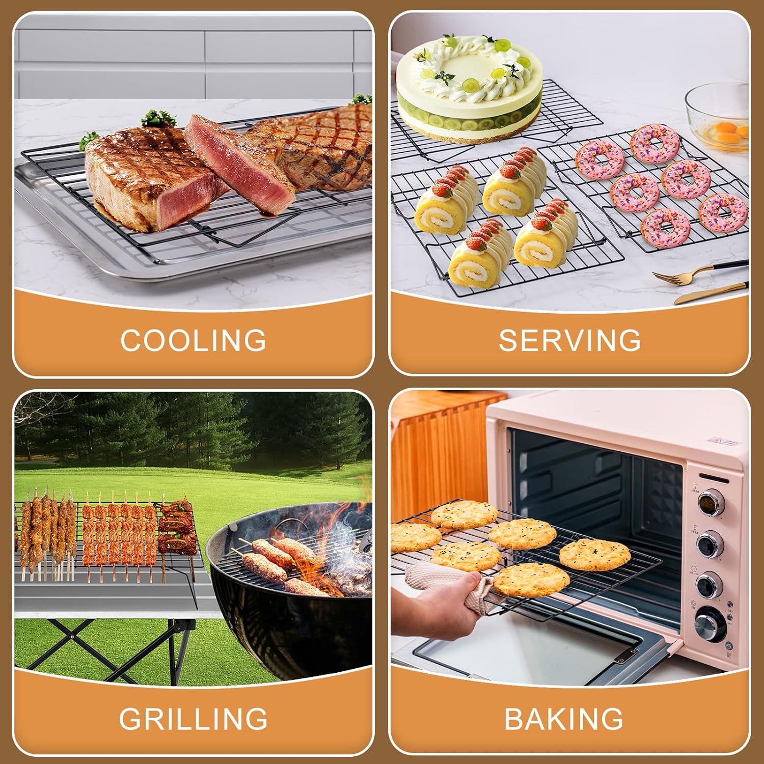 3-Tier Cooling Racks, Stackabl - огляд і ціна Kitchen Baking Supplies