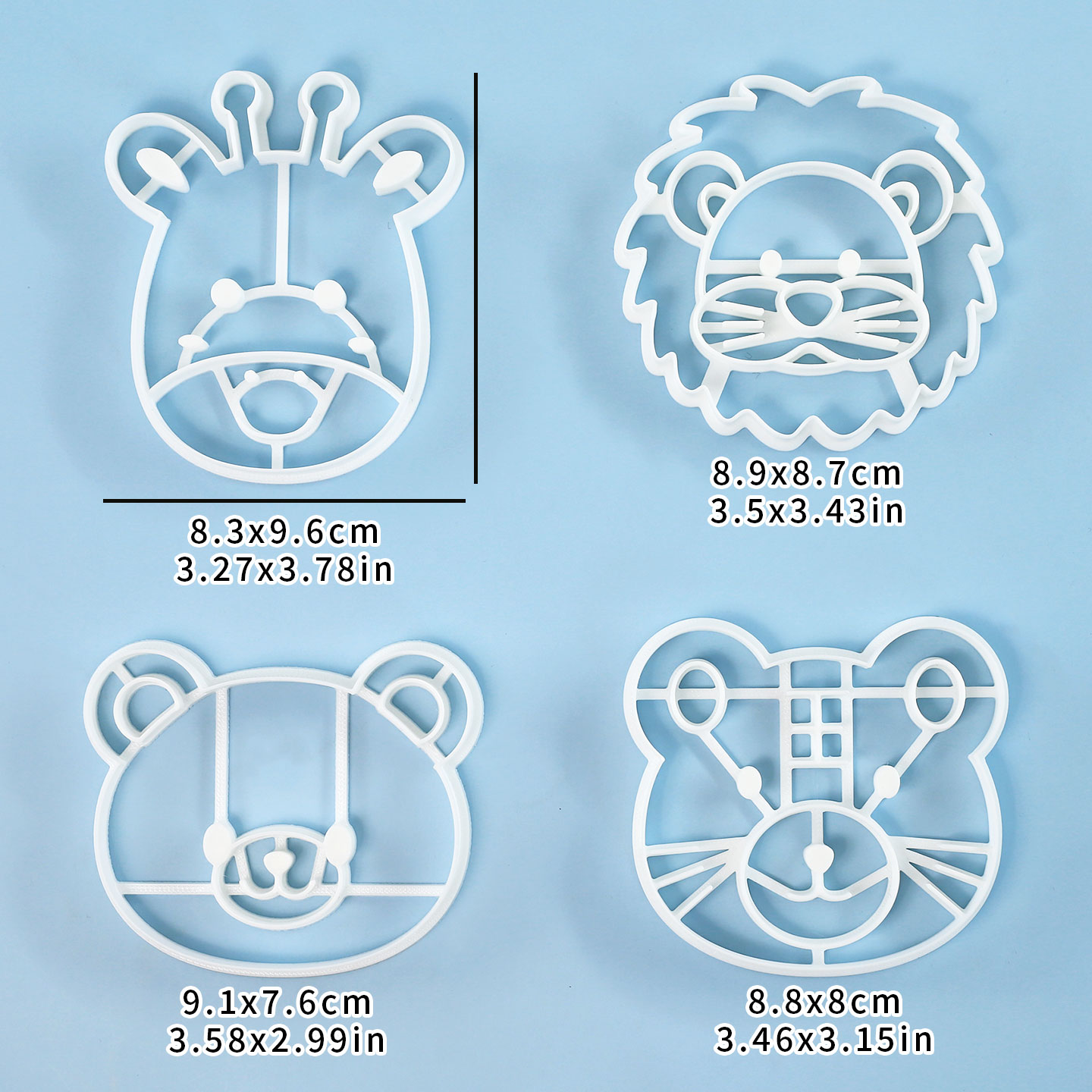 4 Pcs Animal Cookie Cutters Se - огляд і ціна Kitchen Appliances For Baking