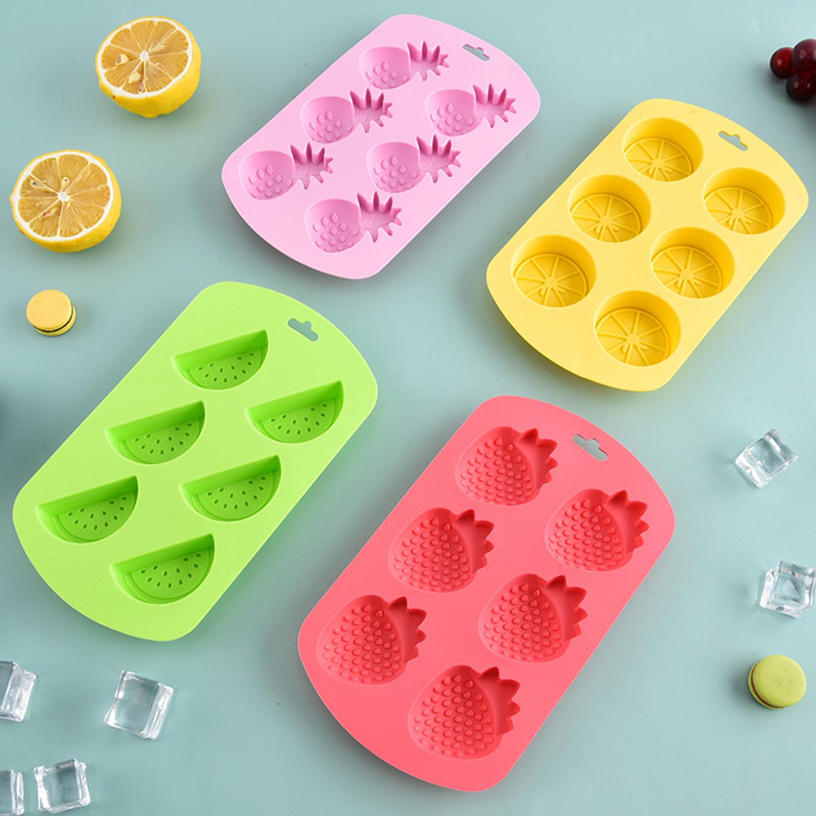 6 Cavity Fruit Shaped Silicone - огляд і ціна Kitchen Baking Molds