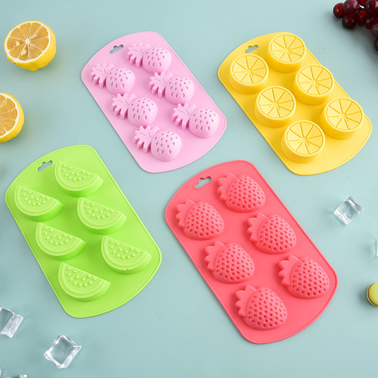 6 Cavity Fruit Shaped Silicone - огляд і ціна Kitchen Baking Molds