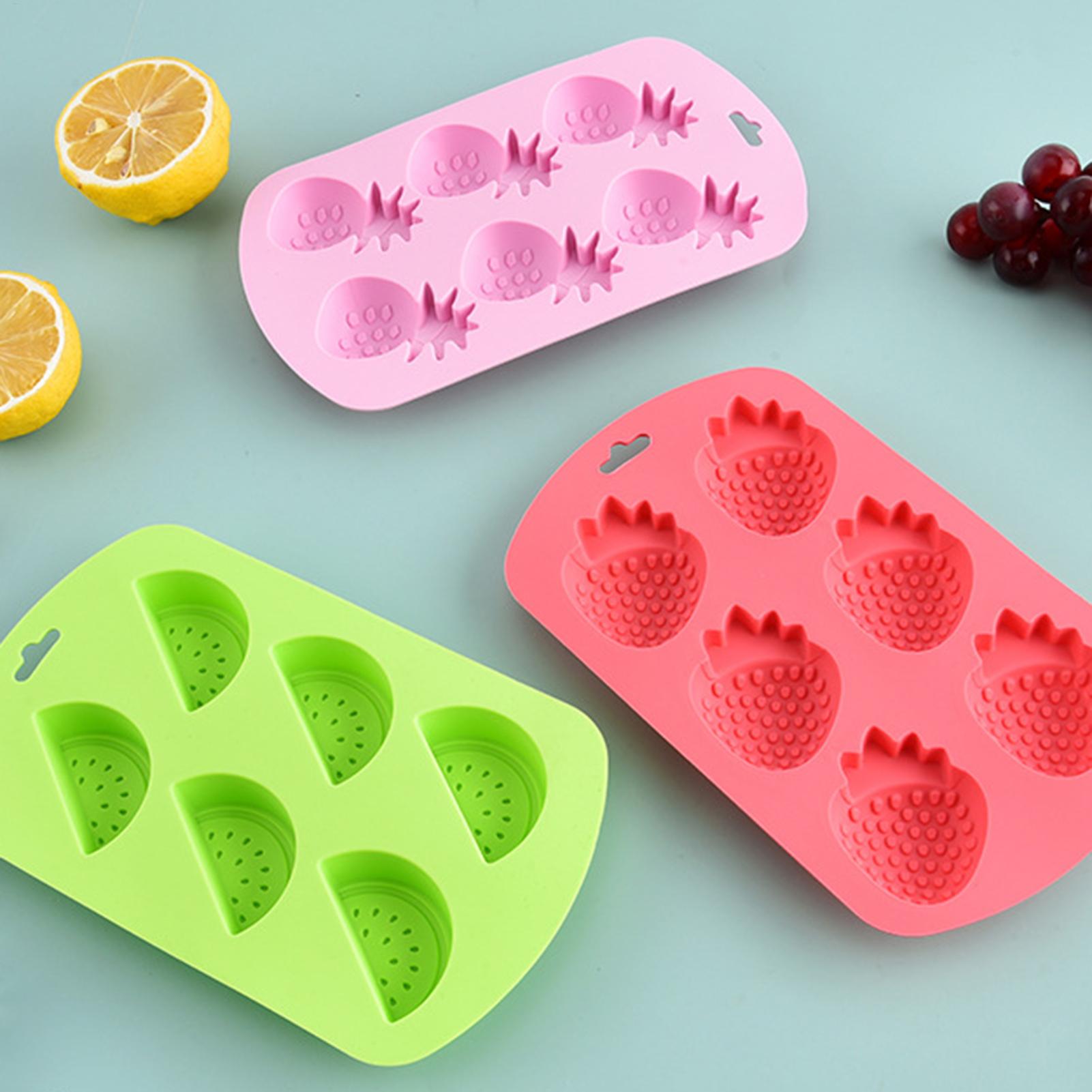 6 Cavity Fruit Shaped Silicone - огляд і ціна Kitchen Baking Molds