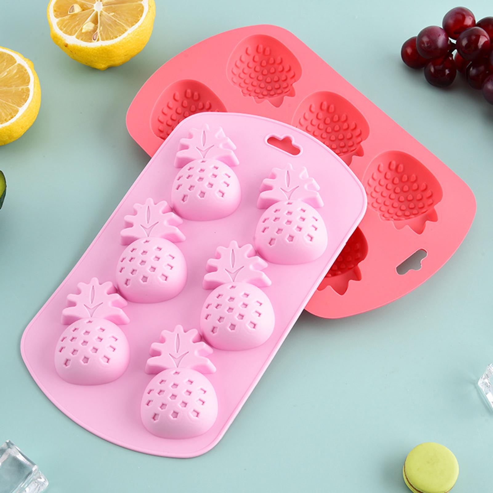 6 Cavity Fruit Shaped Silicone - огляд і ціна Kitchen Baking Molds