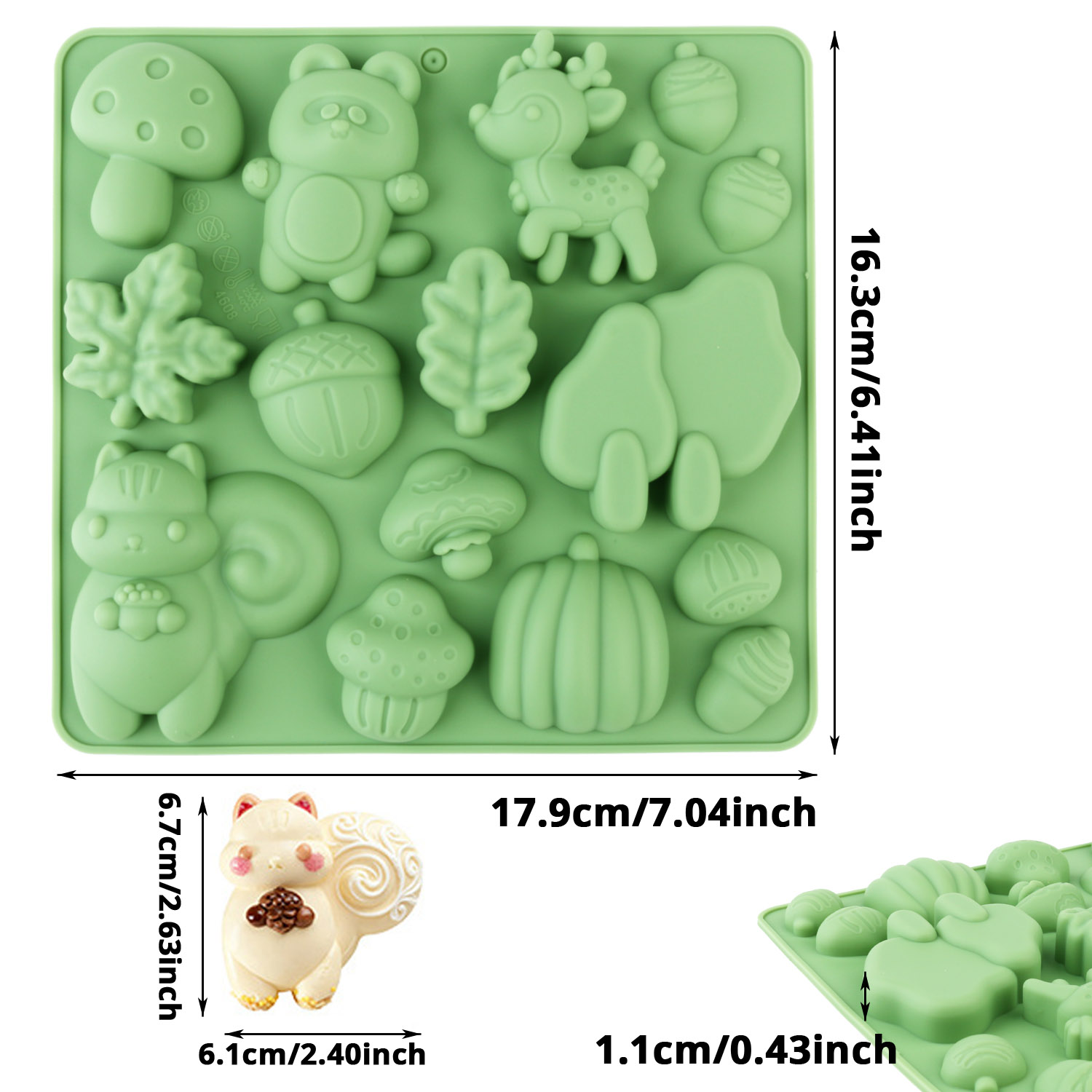 1 Silicone Cake Mold in the Sh - огляд і ціна Kitchen Baking Molds