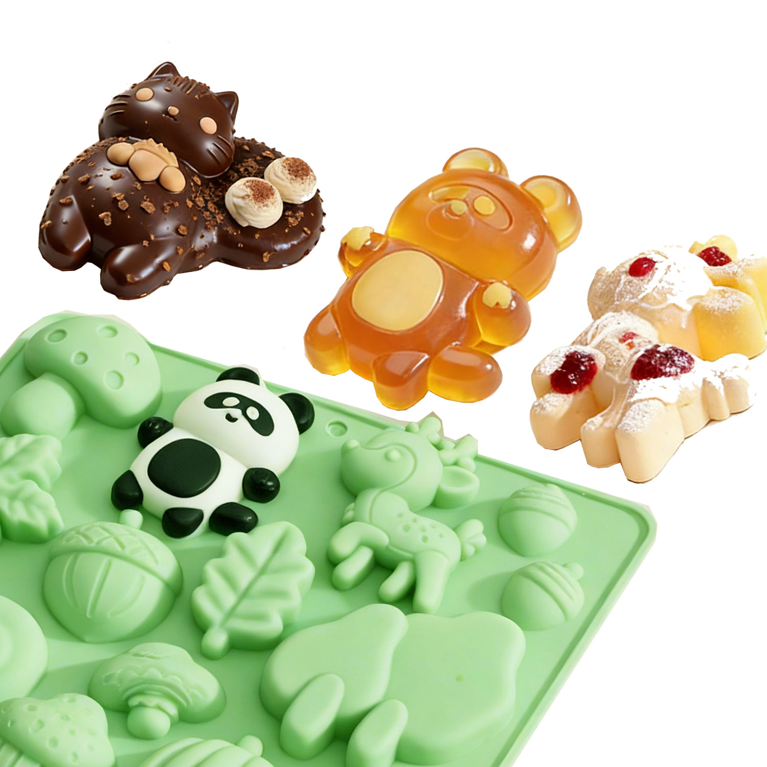1 Silicone Cake Mold in the Sh - огляд і ціна Kitchen Baking Molds