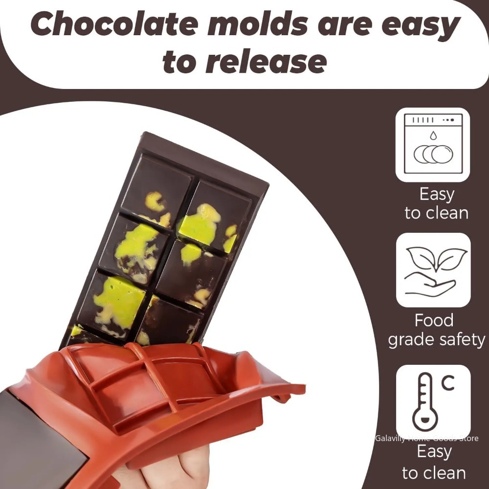 Dubai Chocolate Mold Bar Pista - огляд і ціна Kitchen Baking Molds