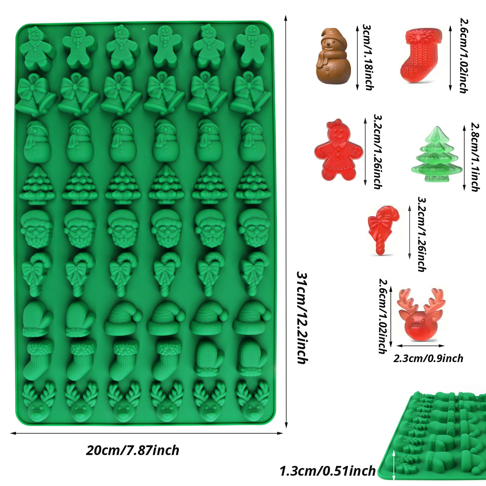 Four Types of Christmas-Themed - огляд і ціна Kitchen Baking Molds