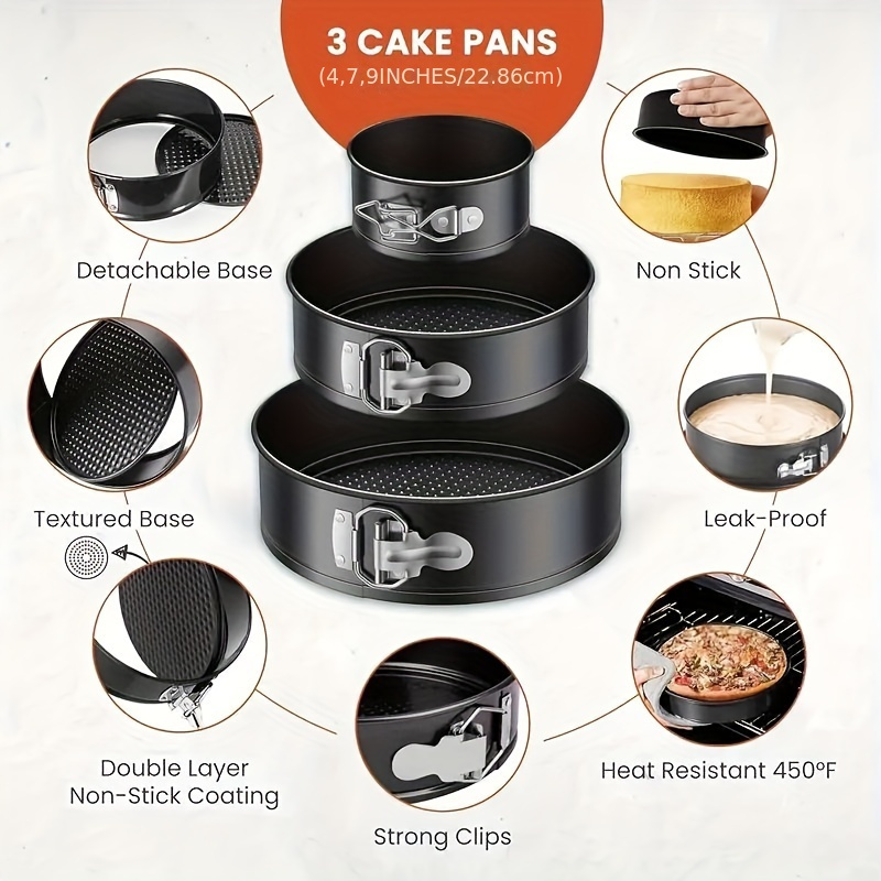 Springform Pan, Nonstick Leakp - огляд і ціна Springform Pan Set