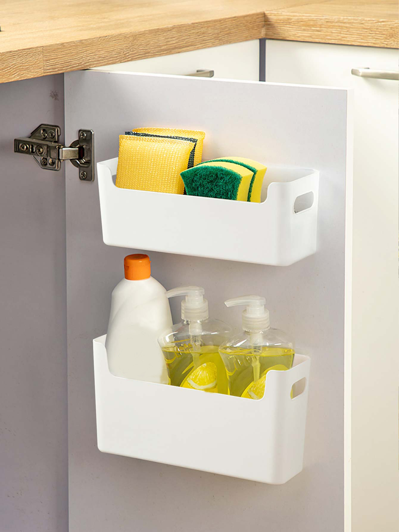 Punch Free Cabinet Door Organi - огляд і ціна Kitchen Baking Tray Organizer