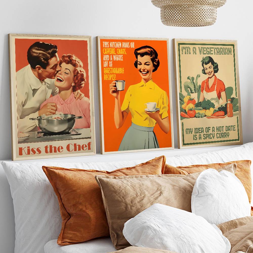Retro Kitchen Quote Paper Post - огляд і ціна Kitchen Baking Quotes