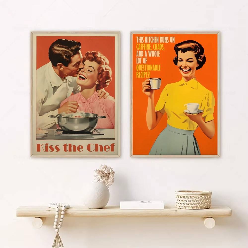 Retro Kitchen Quote Paper Post - огляд і ціна Kitchen Baking Quotes