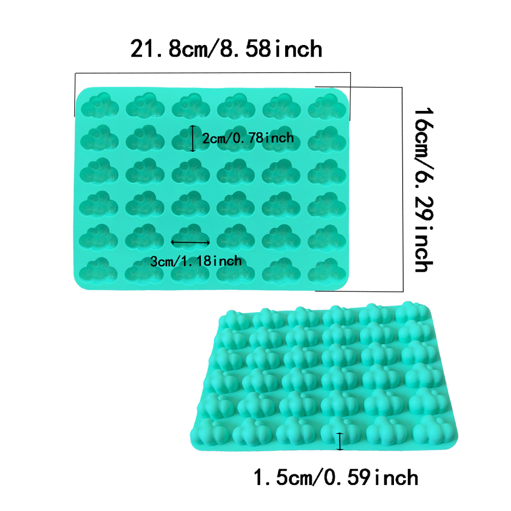 1pc 36 cavity cloud shaped cho - огляд і ціна Kitchen Baking Molds