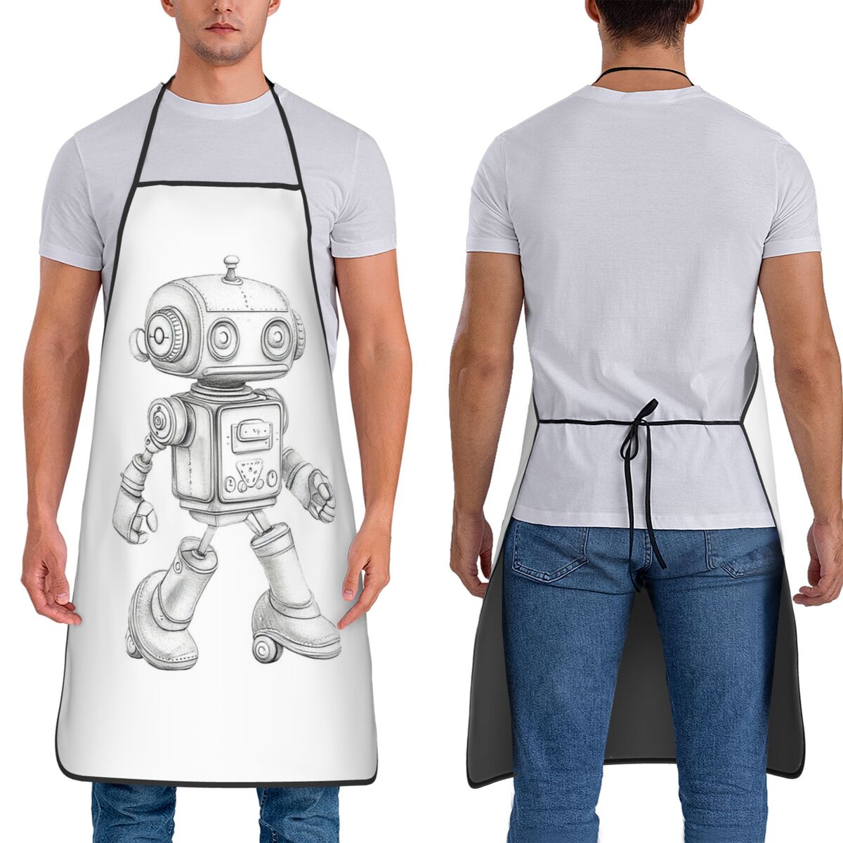 Retro Sketch Robot With Mechan - огляд і ціна Kitchen Robot Baking
