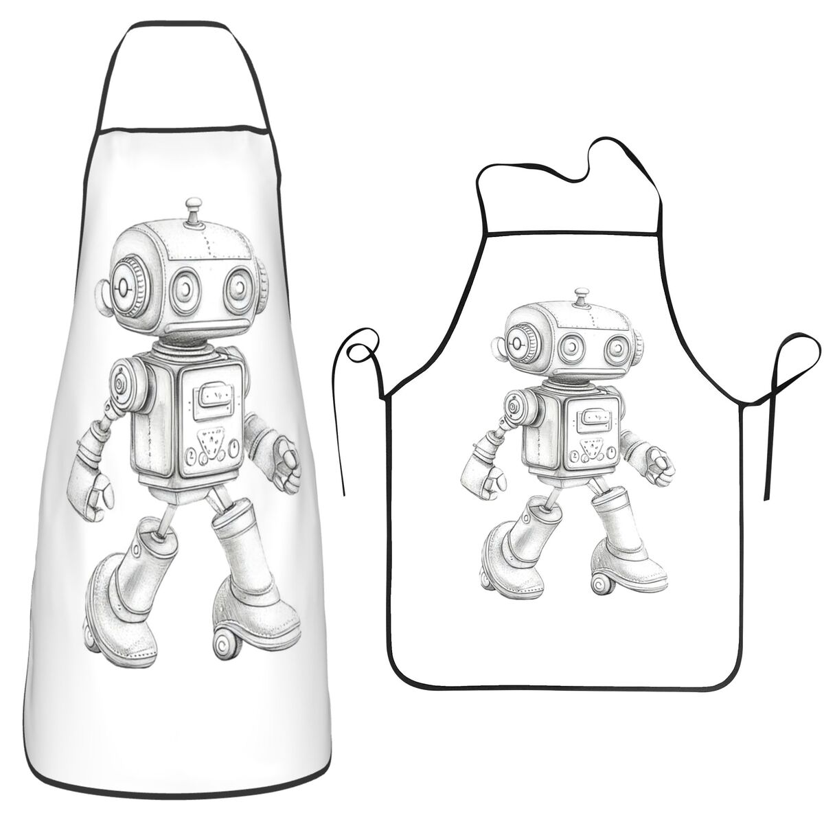 Retro Sketch Robot With Mechan - огляд і ціна Kitchen Robot Baking