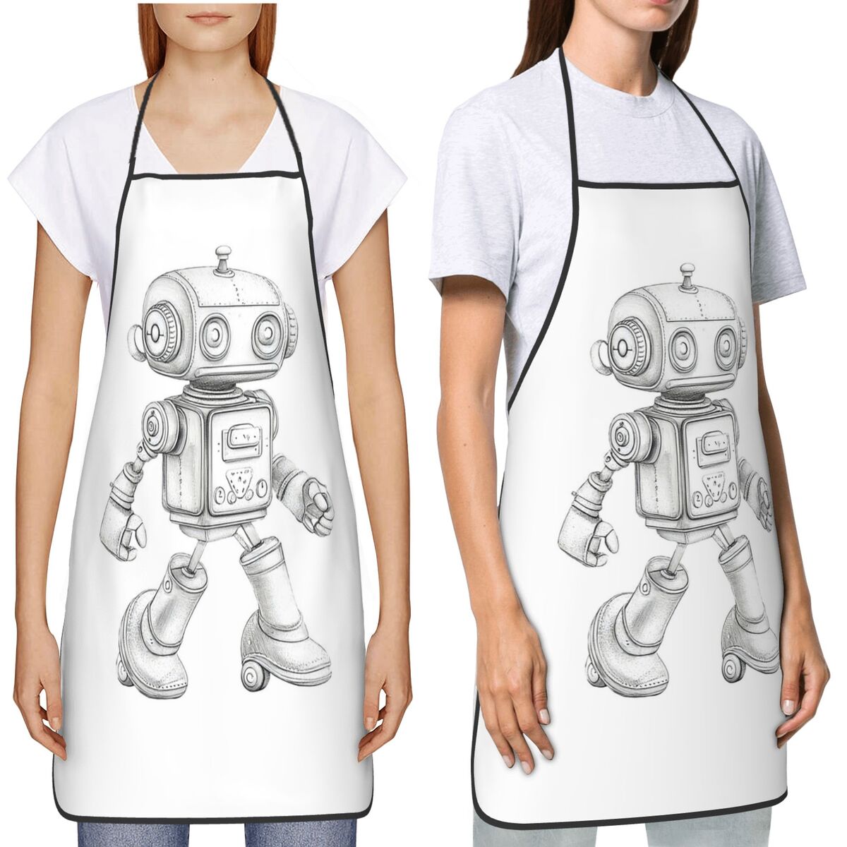 Retro Sketch Robot With Mechan - огляд і ціна Kitchen Robot Baking