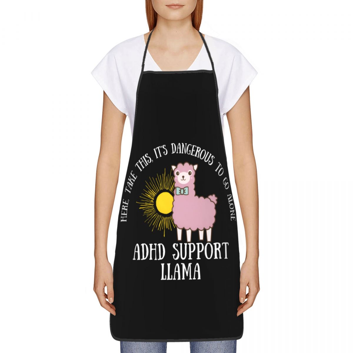 Unisex ADHD Support Llama Quot - огляд і ціна Kitchen Baking Quotes